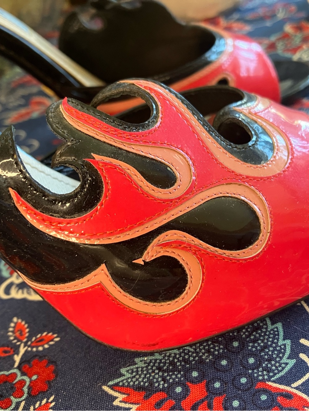 Prada Hot Pink Hot Rod Flame Heels 37 SS 2012 - Picture 13 of 15